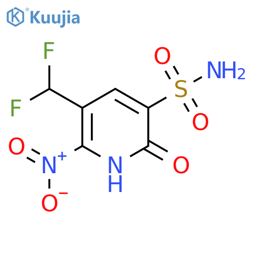 3-(Difluoromethyl)-6-hydroxy-2-nitropyridine-5-sulfonamide structure