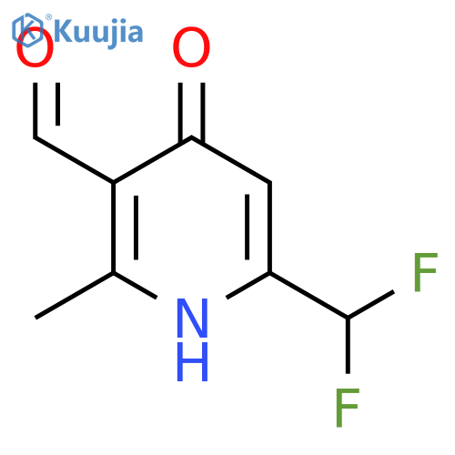 6-(Difluoromethyl)-4-hydroxy-2-methylpyridine-3-carboxaldehyde structure