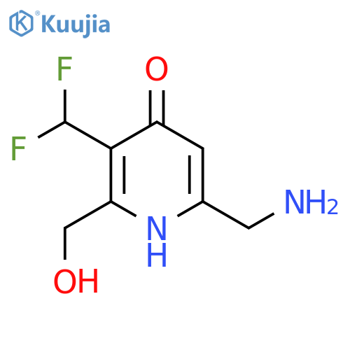 6-(Aminomethyl)-3-(difluoromethyl)-4-hydroxypyridine-2-methanol structure