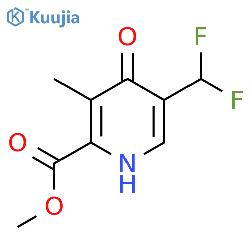 Methyl 5-(difluoromethyl)-4-hydroxy-3-methylpyridine-2-carboxylate structure