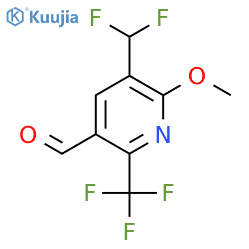 3-(Difluoromethyl)-2-methoxy-6-(trifluoromethyl)pyridine-5-carboxaldehyde structure