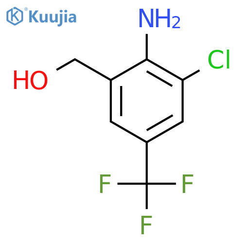 2-Amino-3-chloro-5-(trifluoromethyl)benzyl alcohol structure