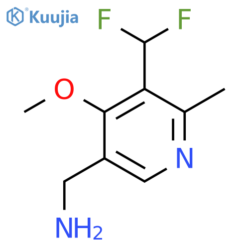 5-(Aminomethyl)-3-(difluoromethyl)-4-methoxy-2-methylpyridine structure