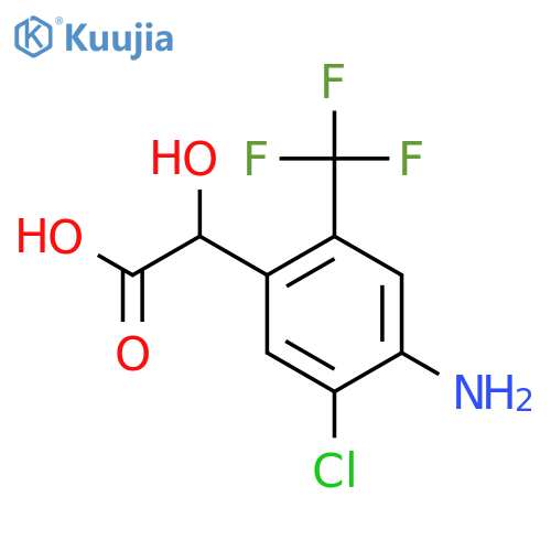 4-Amino-5-chloro-2-(trifluoromethyl)mandelic acid structure
