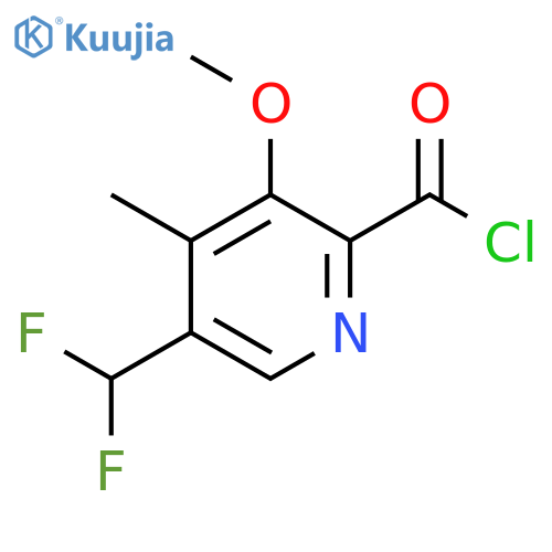 5-(Difluoromethyl)-3-methoxy-4-methylpyridine-2-carbonyl chloride structure