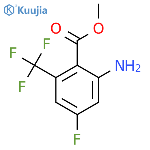Methyl 2-amino-4-fluoro-6-(trifluoromethyl)benzoate structure