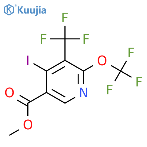 Methyl 4-iodo-2-(trifluoromethoxy)-3-(trifluoromethyl)pyridine-5-carboxylate structure