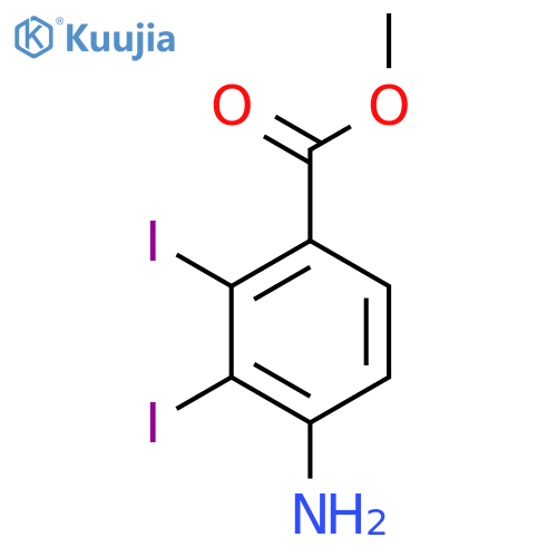 Methyl 4-amino-2,3-diiodobenzoate structure
