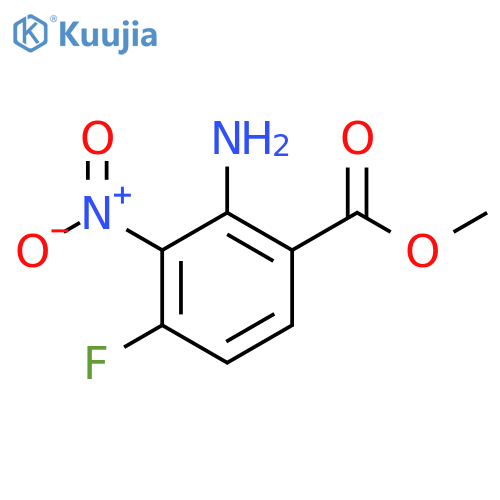 Methyl 2-amino-4-fluoro-3-nitrobenzoate structure