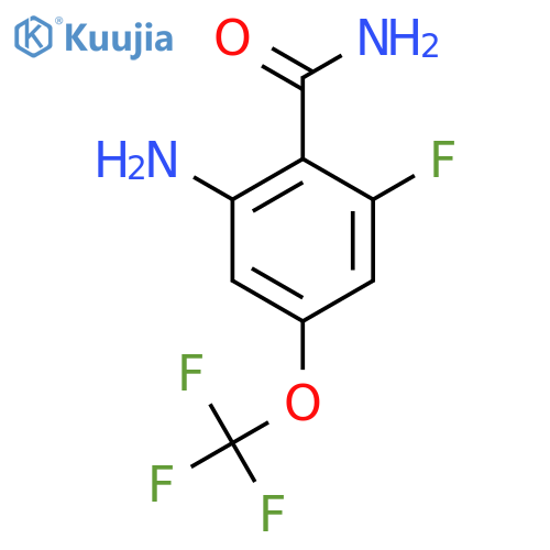 2-Amino-6-fluoro-4-(trifluoromethoxy)benzamide structure