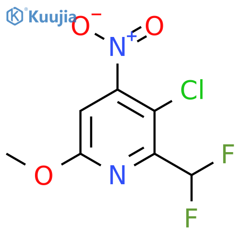 3-Chloro-2-(difluoromethyl)-6-methoxy-4-nitropyridine structure