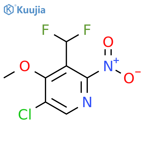 5-Chloro-3-(difluoromethyl)-4-methoxy-2-nitropyridine structure