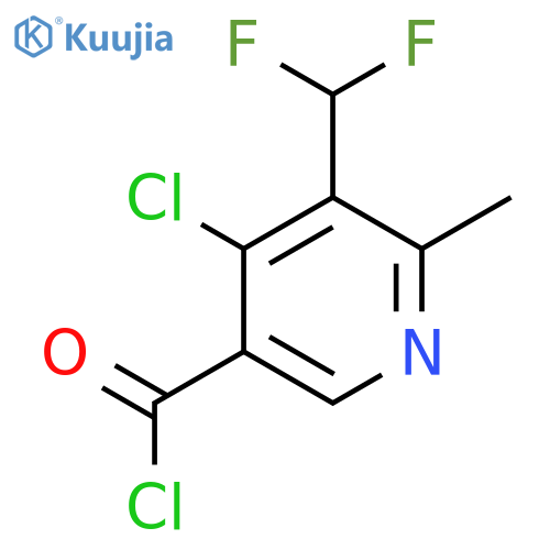4-Chloro-3-(difluoromethyl)-2-methylpyridine-5-carbonyl chloride structure