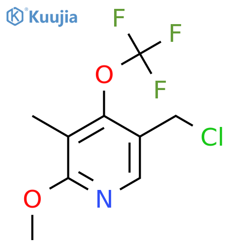 5-(Chloromethyl)-2-methoxy-3-methyl-4-(trifluoromethoxy)pyridine structure