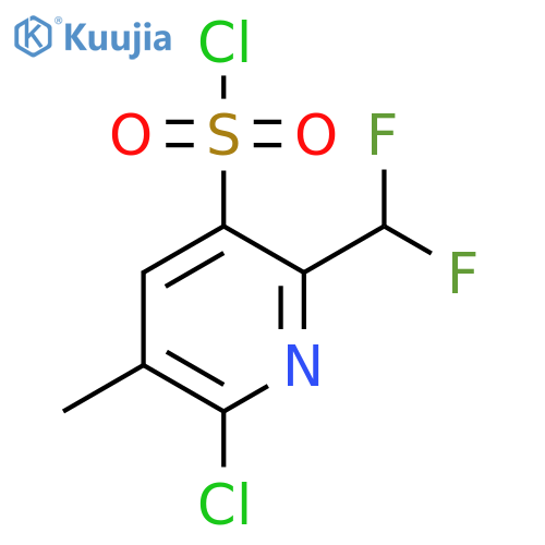 2-Chloro-6-(difluoromethyl)-3-methylpyridine-5-sulfonyl chloride structure