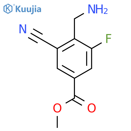 Methyl 4-aminomethyl-3-cyano-5-fluorobenzoate structure