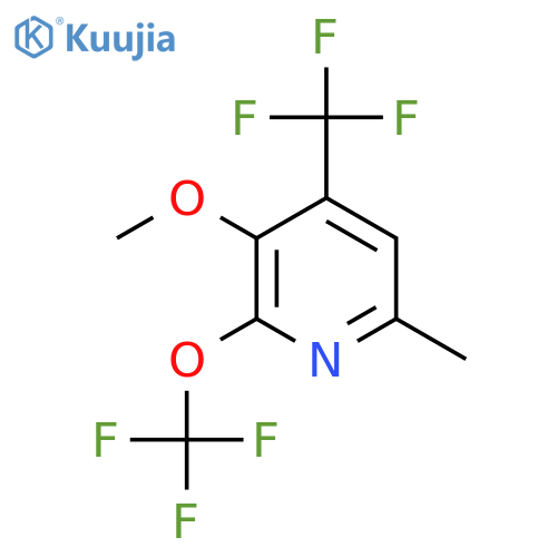 3-Methoxy-6-methyl-2-(trifluoromethoxy)-4-(trifluoromethyl)pyridine structure