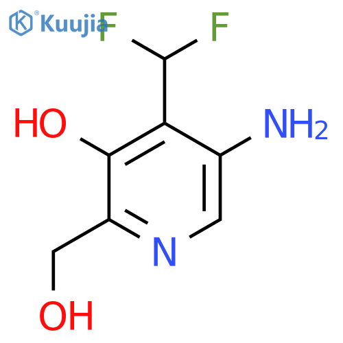 5-Amino-4-(difluoromethyl)-3-hydroxypyridine-2-methanol structure