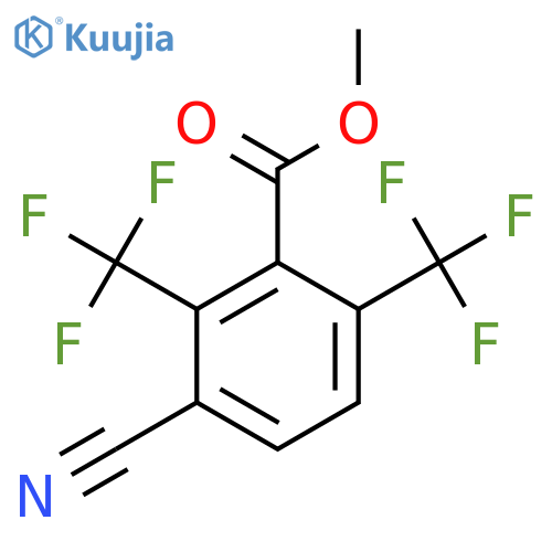 Methyl 2,6-bis(trifluoromethyl)-3-cyanobenzoate structure
