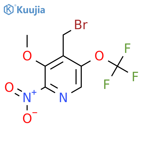 4-(Bromomethyl)-3-methoxy-2-nitro-5-(trifluoromethoxy)pyridine structure