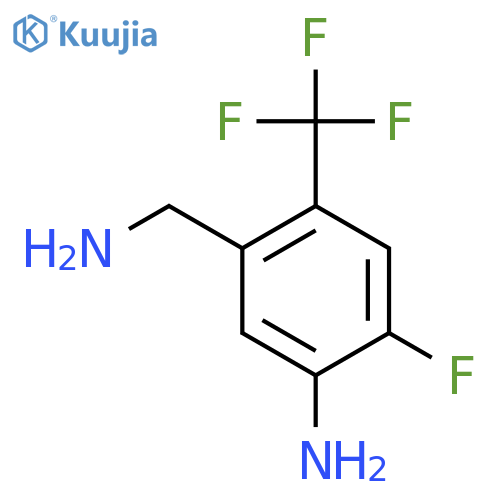 5-Amino-4-fluoro-2-(trifluoromethyl)benzylamine structure