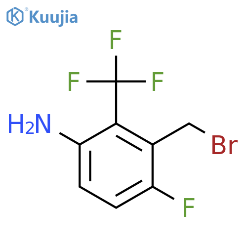 3-Amino-6-fluoro-2-(trifluoromethyl)benzyl bromide structure