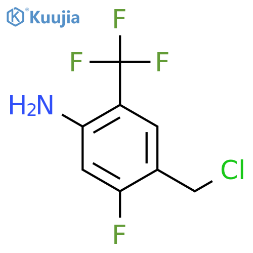 4-Amino-2-fluoro-5-(trifluoromethyl)benzyl chloride structure