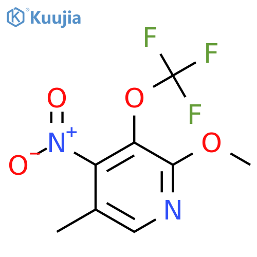 2-Methoxy-5-methyl-4-nitro-3-(trifluoromethoxy)pyridine structure