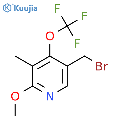 5-(Bromomethyl)-2-methoxy-3-methyl-4-(trifluoromethoxy)pyridine structure