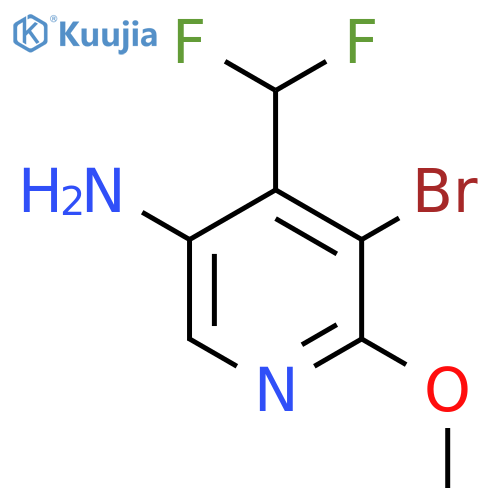 5-Amino-3-bromo-4-(difluoromethyl)-2-methoxypyridine structure