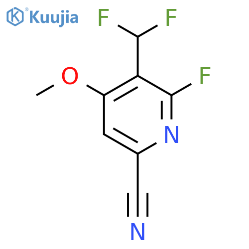 6-Cyano-3-(difluoromethyl)-2-fluoro-4-methoxypyridine structure