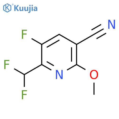5-Cyano-2-(difluoromethyl)-3-fluoro-6-methoxypyridine structure