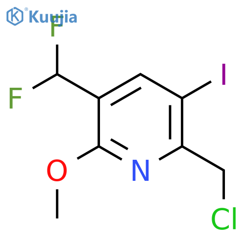 2-(Chloromethyl)-5-(difluoromethyl)-3-iodo-6-methoxypyridine structure