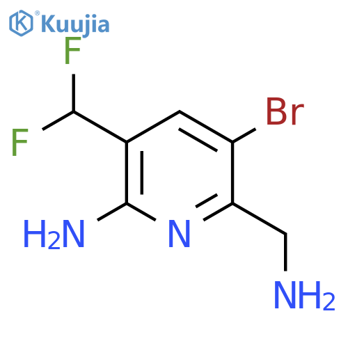 2-Amino-6-(aminomethyl)-5-bromo-3-(difluoromethyl)pyridine structure