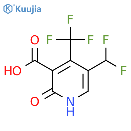 5-(Difluoromethyl)-2-hydroxy-4-(trifluoromethyl)pyridine-3-carboxylic acid structure