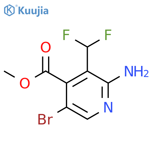 Methyl 2-amino-5-bromo-3-(difluoromethyl)pyridine-4-carboxylate structure