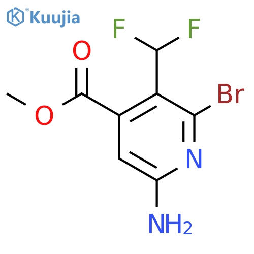 Methyl 6-amino-2-bromo-3-(difluoromethyl)pyridine-4-carboxylate structure