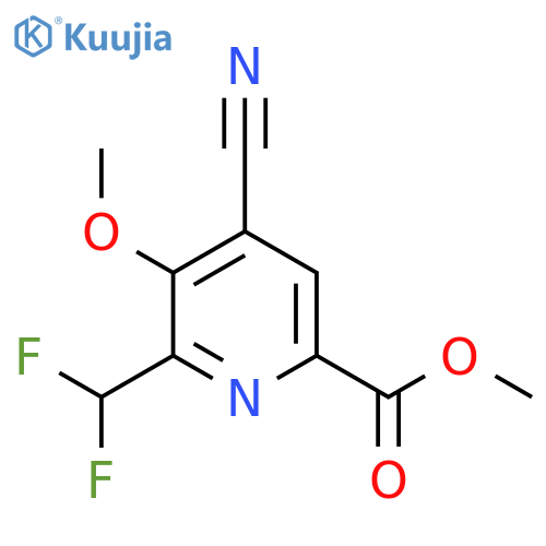 Methyl 4-cyano-2-(difluoromethyl)-3-methoxypyridine-6-carboxylate structure