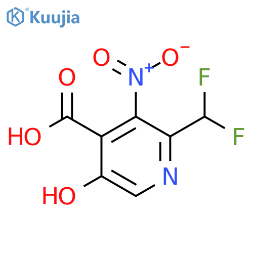 2-(Difluoromethyl)-5-hydroxy-3-nitropyridine-4-carboxylic acid structure