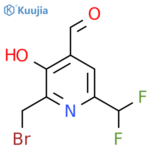 2-(Bromomethyl)-6-(difluoromethyl)-3-hydroxypyridine-4-carboxaldehyde structure