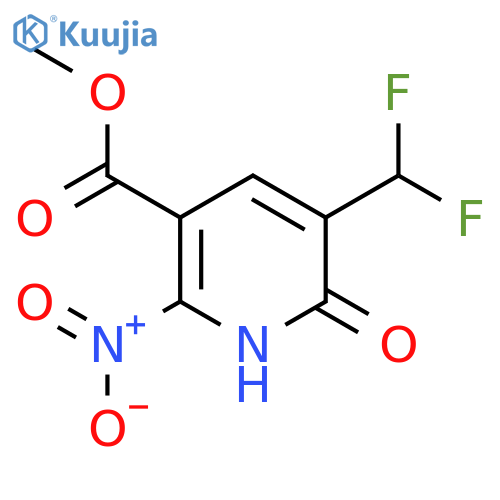 Methyl 3-(difluoromethyl)-2-hydroxy-6-nitropyridine-5-carboxylate structure