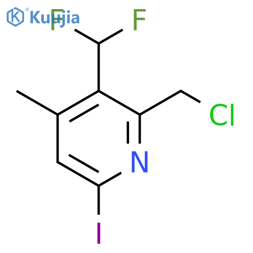 2-(Chloromethyl)-3-(difluoromethyl)-6-iodo-4-methylpyridine structure