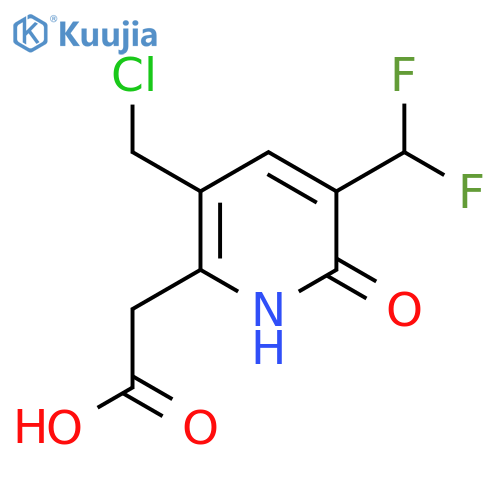 3-(Chloromethyl)-5-(difluoromethyl)-6-hydroxypyridine-2-acetic acid structure
