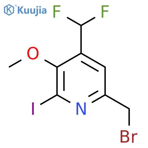 6-(Bromomethyl)-4-(difluoromethyl)-2-iodo-3-methoxypyridine structure