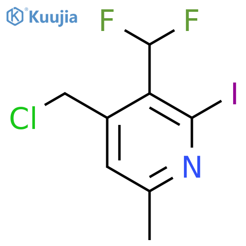 4-(Chloromethyl)-3-(difluoromethyl)-2-iodo-6-methylpyridine structure