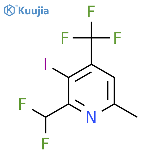 2-(Difluoromethyl)-3-iodo-6-methyl-4-(trifluoromethyl)pyridine structure
