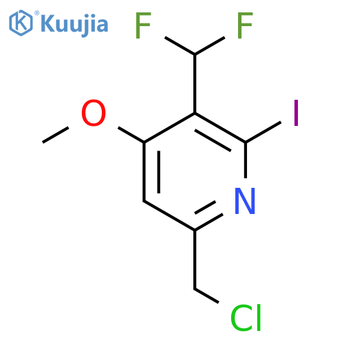 6-(Chloromethyl)-3-(difluoromethyl)-2-iodo-4-methoxypyridine structure