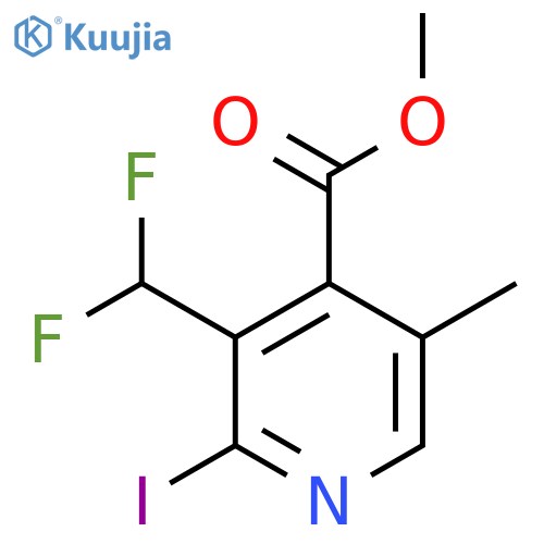 Methyl 3-(difluoromethyl)-2-iodo-5-methylpyridine-4-carboxylate structure