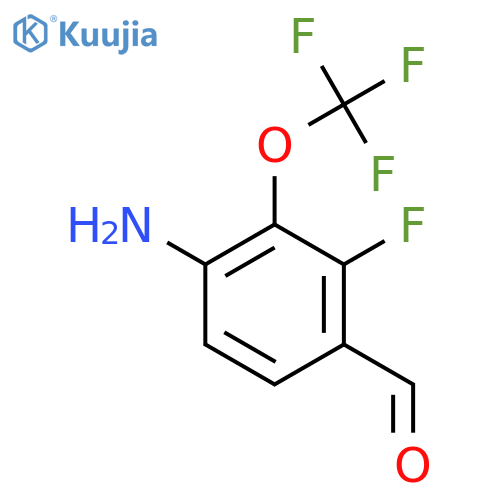 4-Amino-2-fluoro-3-(trifluoromethoxy)benzaldehyde structure