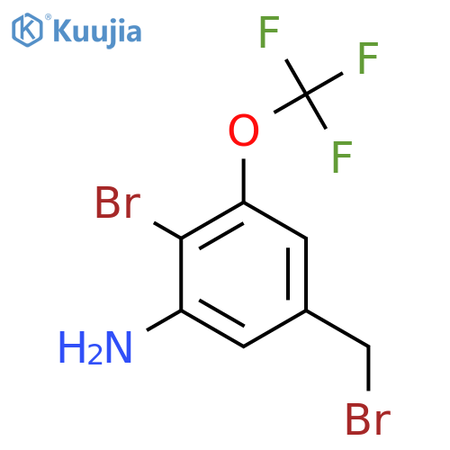 3-Amino-4-bromo-5-(trifluoromethoxy)benzyl bromide structure